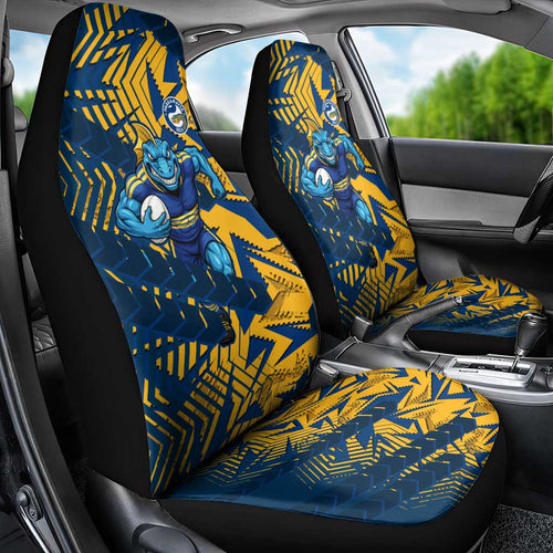Parramatta Eels Rugby Car Seat Cover Fierce Mascot Geometric Tribal Art