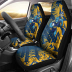 Parramatta Eels Rugby Car Seat Cover Fierce Mascot Geometric Tribal Art
