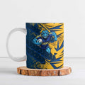Parramatta Eels Rugby Ceramic Mug Fierce Mascot Geometric Tribal Art
