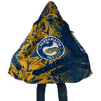 Parramatta Eels Rugby Cloak Fierce Mascot Geometric Tribal Art