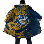 Parramatta Eels Rugby Cloak Fierce Mascot Geometric Tribal Art