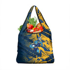 Parramatta Eels Rugby Grocery Bag Fierce Mascot Geometric Tribal Art