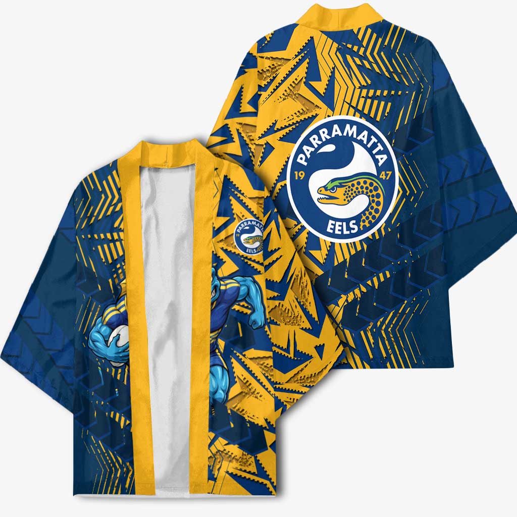 Parramatta Eels Rugby Kimono Fierce Mascot Geometric Tribal Art