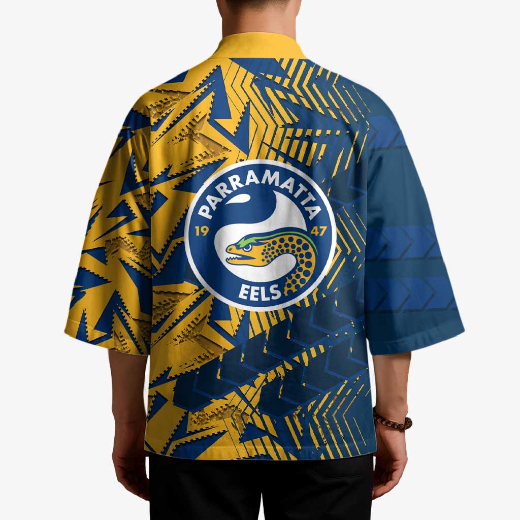 Parramatta Eels Rugby Kimono Fierce Mascot Geometric Tribal Art