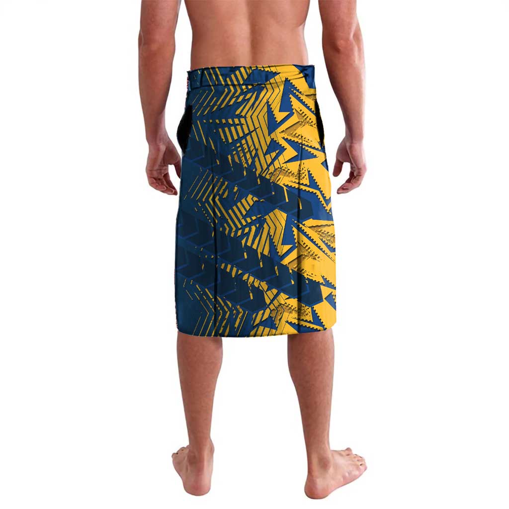 Parramatta Eels Rugby Lavalava Fierce Mascot Geometric Tribal Art