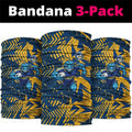 Parramatta Eels Rugby Neck Gaiter Fierce Mascot Geometric Tribal Art