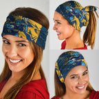 Parramatta Eels Rugby Neck Gaiter Fierce Mascot Geometric Tribal Art