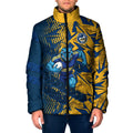 Parramatta Eels Rugby Padded Jacket Fierce Mascot Geometric Tribal Art