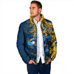 Parramatta Eels Rugby Padded Jacket Fierce Mascot Geometric Tribal Art