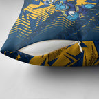 Parramatta Eels Rugby Pillow Cover Fierce Mascot Geometric Tribal Art