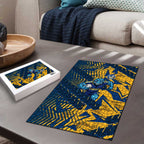 Parramatta Eels Rugby Puzzle Fierce Mascot Geometric Tribal Art