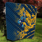 Parramatta Eels Rugby Quilt Fierce Mascot Geometric Tribal Art