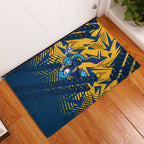 Parramatta Eels Rugby Rubber Doormat Fierce Mascot Geometric Tribal Art