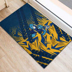 Parramatta Eels Rugby Rubber Doormat Fierce Mascot Geometric Tribal Art