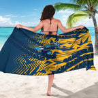 Parramatta Eels Rugby Sarong Fierce Mascot Geometric Tribal Art
