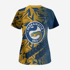 Parramatta Eels Rugby Scrub Top Fierce Mascot Geometric Tribal Art