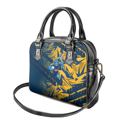 Parramatta Eels Rugby Shoulder Handbag Fierce Mascot Geometric Tribal Art