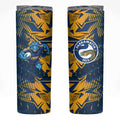 Parramatta Eels Rugby Skinny Tumbler Fierce Mascot Geometric Tribal Art