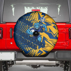Parramatta Eels Rugby Spare Tire Cover Fierce Mascot Geometric Tribal Art