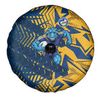 Parramatta Eels Rugby Spare Tire Cover Fierce Mascot Geometric Tribal Art