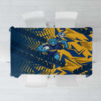 Parramatta Eels Rugby Tablecloth Fierce Mascot Geometric Tribal Art