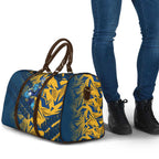 Parramatta Eels Rugby Travel Bag Fierce Mascot Geometric Tribal Art