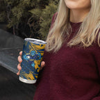 Parramatta Eels Rugby Tumbler Cup Fierce Mascot Geometric Tribal Art