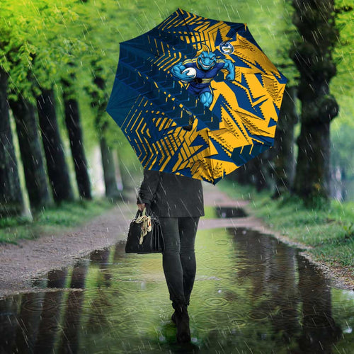 Parramatta Eels Rugby Umbrella Fierce Mascot Geometric Tribal Art