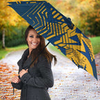Parramatta Eels Rugby Umbrella Fierce Mascot Geometric Tribal Art