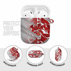 St George Illawarra Dragons Rugby AirPods Case Fierce Mascot Geometric Tribal Art