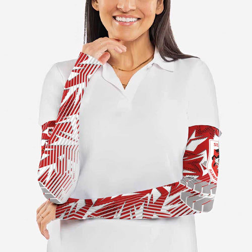St George Illawarra Dragons Rugby Arm Sleeves Fierce Mascot Geometric Tribal Art