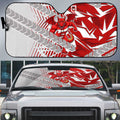 St George Illawarra Dragons Rugby Auto Sun Shade Fierce Mascot Geometric Tribal Art