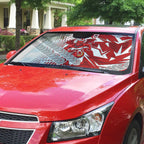 St George Illawarra Dragons Rugby Auto Sun Shade Fierce Mascot Geometric Tribal Art
