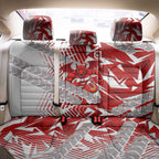 St George Illawarra Dragons Rugby Back Car Seat Cover Fierce Mascot Geometric Tribal Art