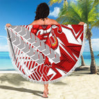 St George Illawarra Dragons Rugby Beach Blanket Fierce Mascot Geometric Tribal Art
