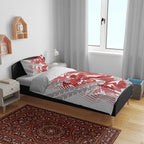 St George Illawarra Dragons Rugby Bedding Set Fierce Mascot Geometric Tribal Art