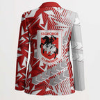 St George Illawarra Dragons Rugby Blazer Fierce Mascot Geometric Tribal Art