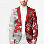 St George Illawarra Dragons Rugby Blazer Fierce Mascot Geometric Tribal Art
