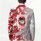 St George Illawarra Dragons Rugby Blazer Fierce Mascot Geometric Tribal Art