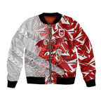 St George Illawarra Dragons Rugby Bomber Jacket Fierce Mascot Geometric Tribal Art
