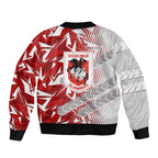 St George Illawarra Dragons Rugby Bomber Jacket Fierce Mascot Geometric Tribal Art