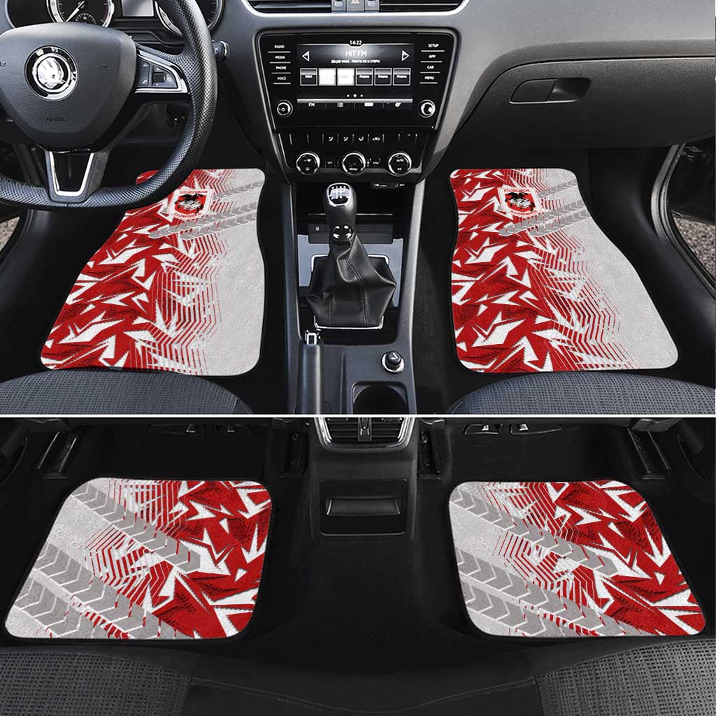 St George Illawarra Dragons Rugby Car Mats Fierce Mascot Geometric Tribal Art