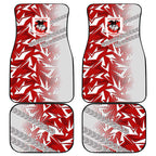 St George Illawarra Dragons Rugby Car Mats Fierce Mascot Geometric Tribal Art