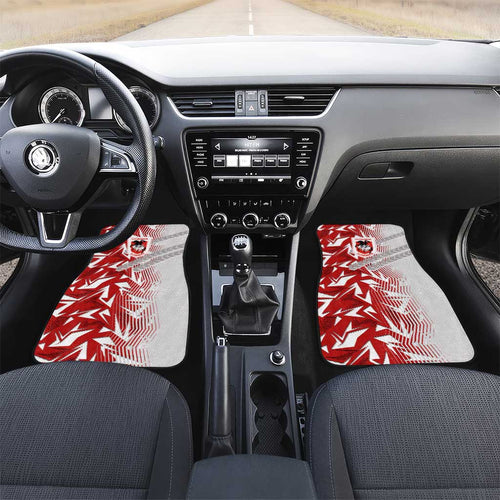 St George Illawarra Dragons Rugby Car Mats Fierce Mascot Geometric Tribal Art