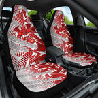 St George Illawarra Dragons Rugby Car Seat Cover Fierce Mascot Geometric Tribal Art