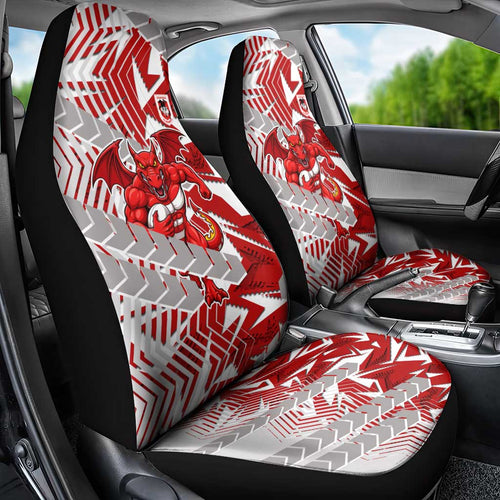 St George Illawarra Dragons Rugby Car Seat Cover Fierce Mascot Geometric Tribal Art