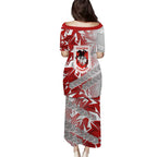 St George Illawarra Dragons Rugby Family Matching Puletasi and Hawaiian Shirt Fierce Mascot Geometric Tribal Art