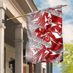 St George Illawarra Dragons Rugby Garden Flag Fierce Mascot Geometric Tribal Art
