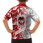 St George Illawarra Dragons Rugby Hawaiian Shirt Fierce Mascot Geometric Tribal Art