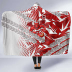 St George Illawarra Dragons Rugby Hooded Blanket Fierce Mascot Geometric Tribal Art